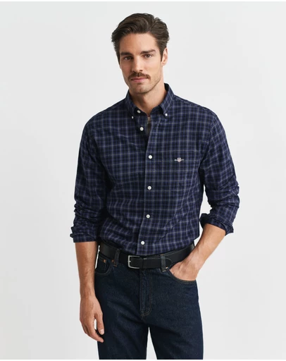 Gant - Regular Fit Classic Checked Poplin Shirt