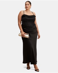 Forever New Curve - Claudia Curve Strappy Corset Maxi Dress