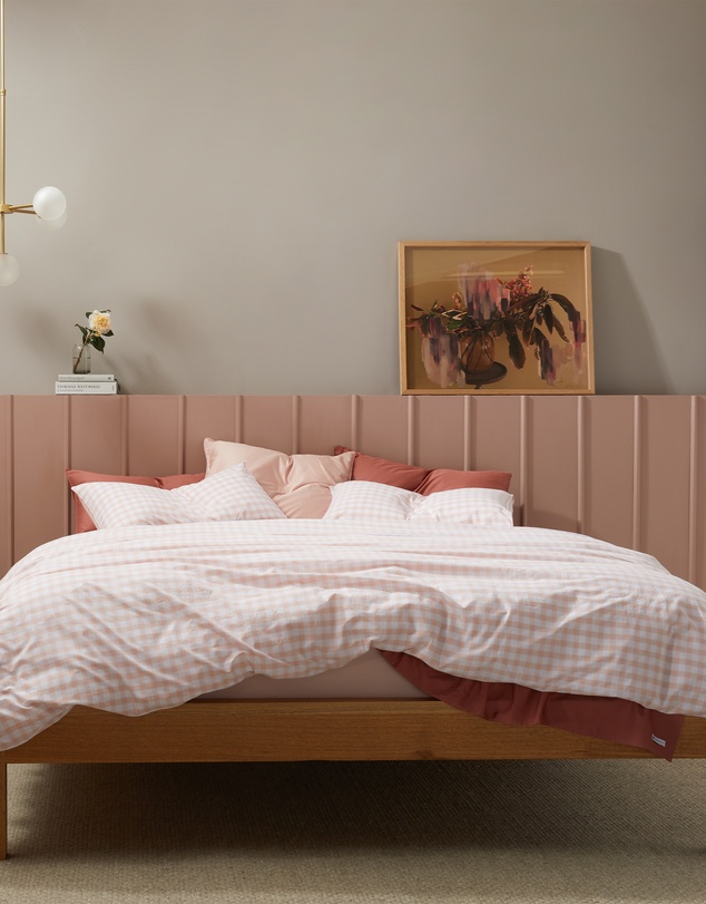 Sheet Society - Leo Washed Cotton Gingham Quilt Cover Set