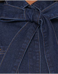 Petal & Pup - Cleo Denim Bow Jacket - Indigo