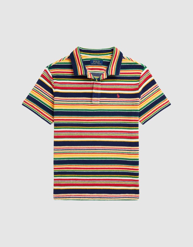 Polo Ralph Lauren - Striped Cotton Terry Polo Shirt - Teens
