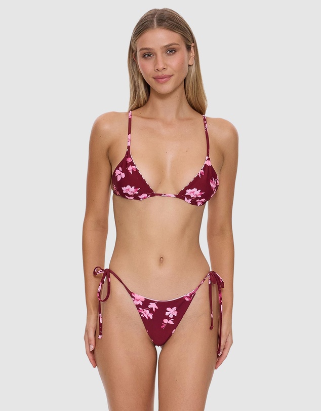 Thrills - Full Bloom Reversible String Bikini Top