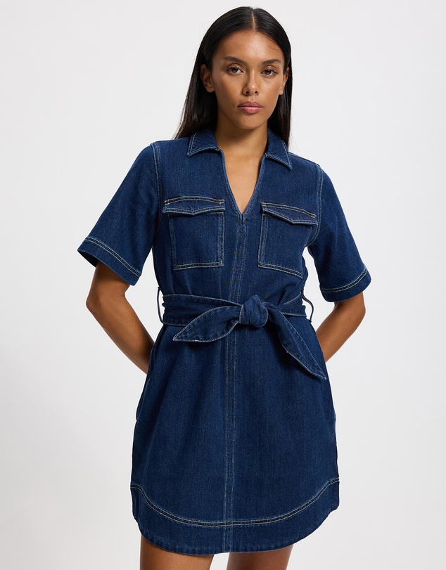 Staple the Label - Brooks Denim Mini Dress