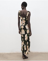 M.N.G - Floral-Print Dress With Ruffle Detail