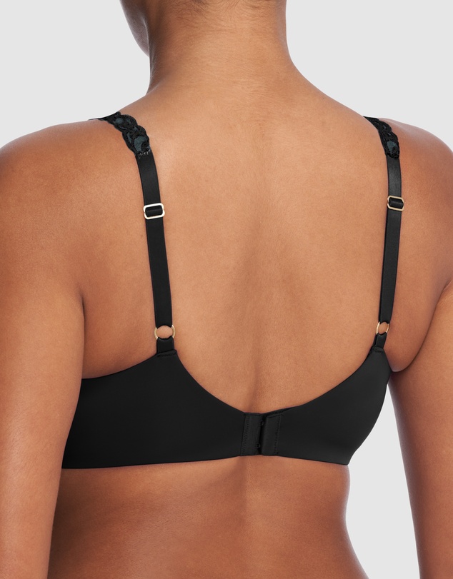 Natori - Pure Luxe Lace Strap Smooth Contour T-Shirt Bra