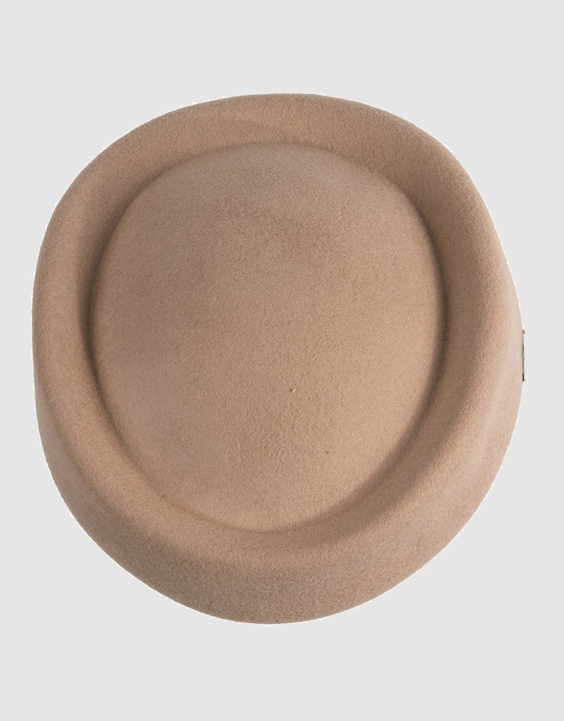 Max Alexander - Felt Beige Pillbox Hat