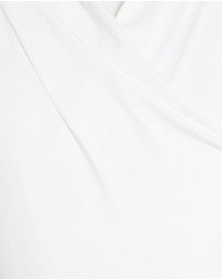 Angel Maternity - Maternity V-Neck Cross-Over Bamboo Long Sleeve Top