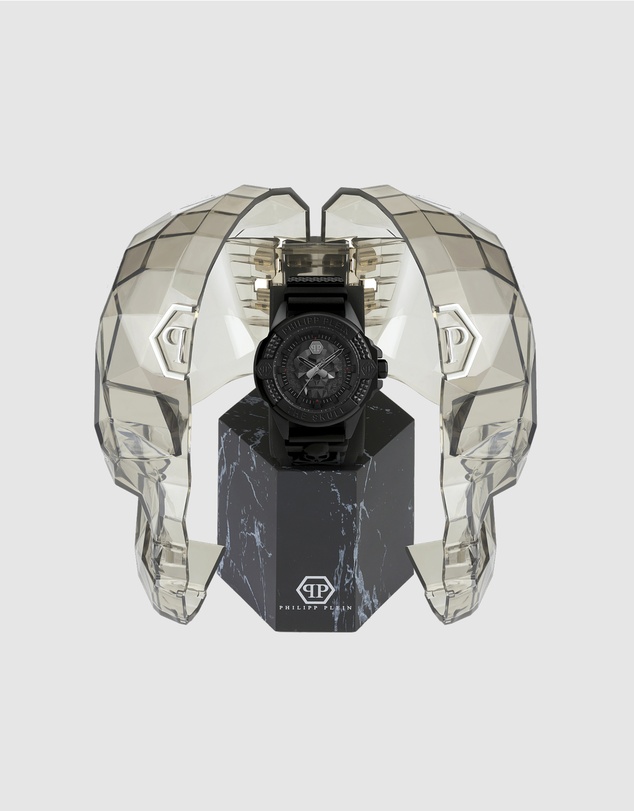 Philipp Plein - The $Kull - 44mm Black Dial and Silicone Strap