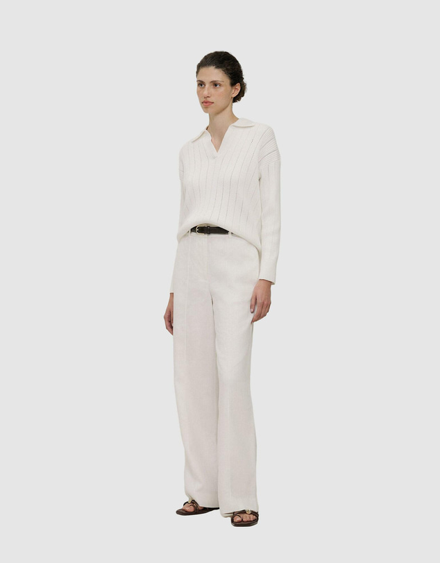 Trenery - Cotton Cashmere Fine Cable Polo