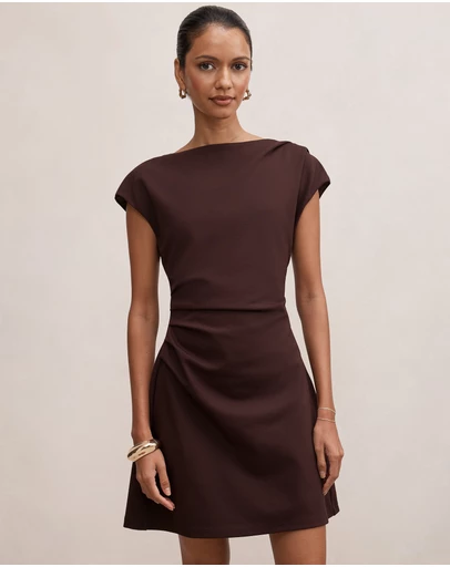 Forever New Petite - Carly Petite Sleeveless Tuck Mini Dress