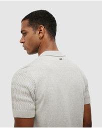 Politix - Wave Knit Button Down Short Sleeve Shirt