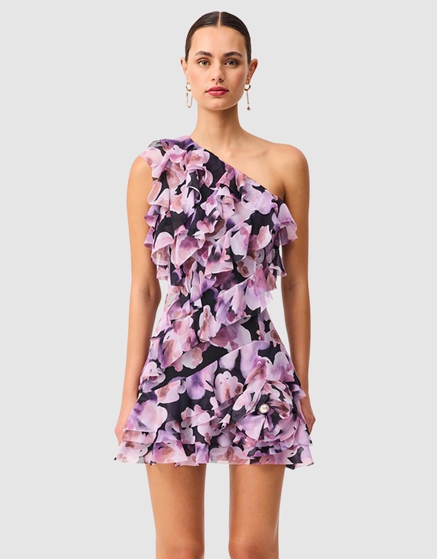 strapless open back dress Rent Elliatt Lilac Amourette Mini Dress main image 1