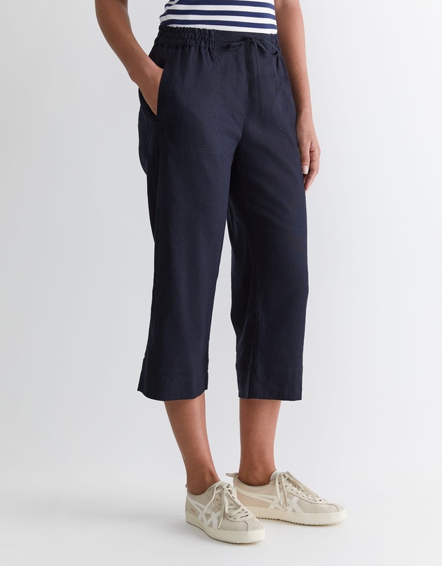 Sportscraft - Rosa Crop Linen Pant