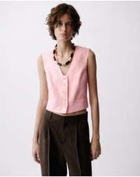 M.N.G - Boreli Linen Suit Waistcoat