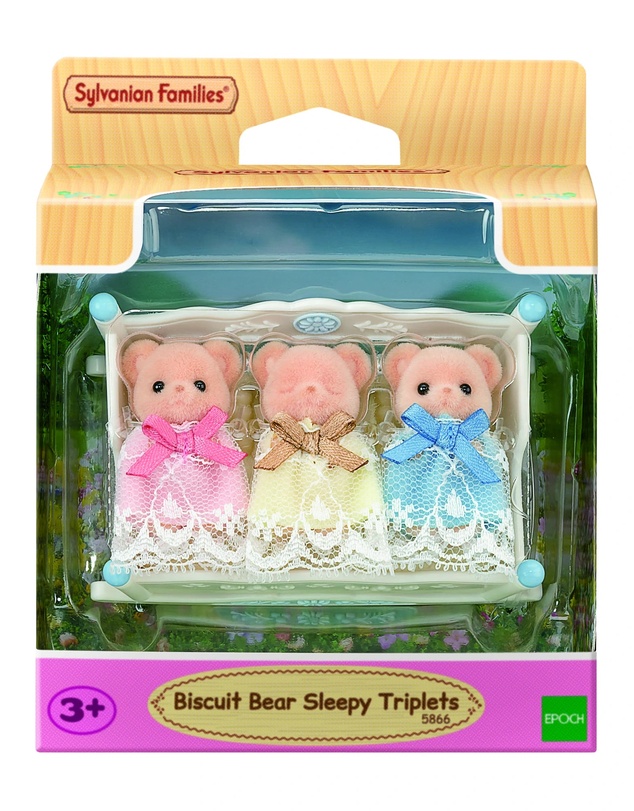 Sylvanian Families - Biscuit Bear Sleepy Triplets