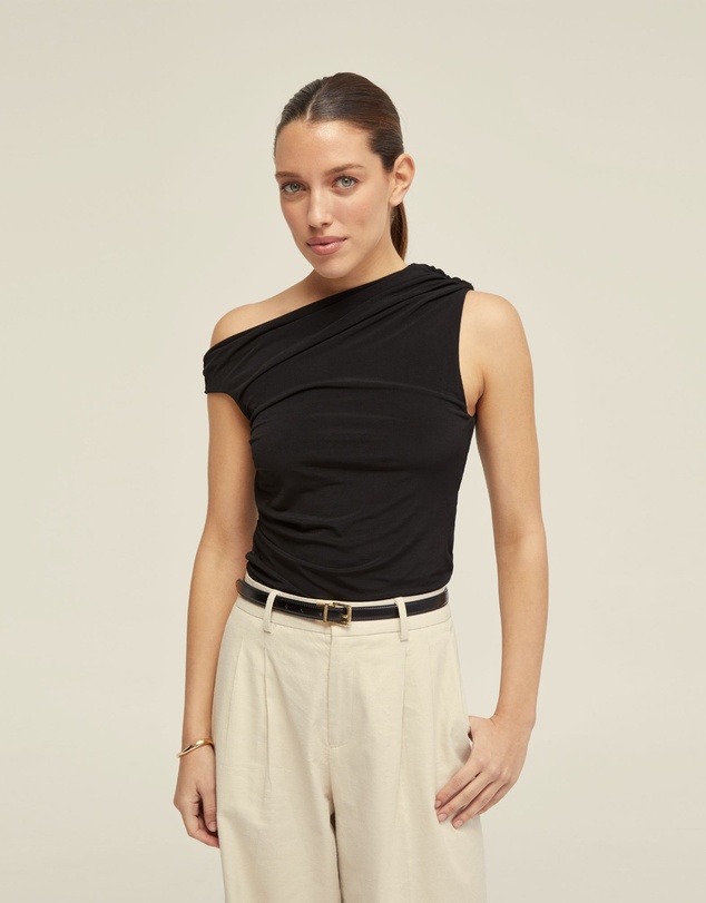Oxford - Becca Half Lined Jersey Top
