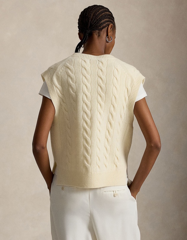 Polo Ralph Lauren - Cable-Knit Wool-Cashmere Sweater Vest
