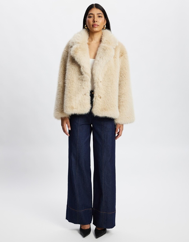 Honey and Beau - Gracia Faux Fur Jacket