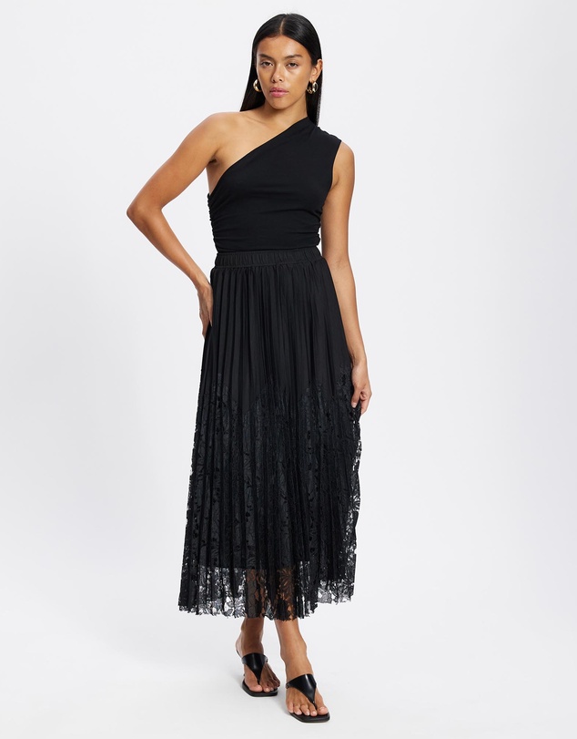 Mossée - Ailani Pleated Lace Skirt