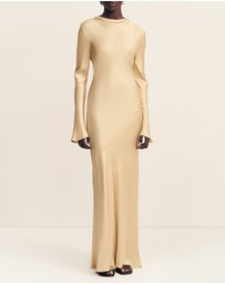 Shona Joy - Agnes Long Sleeve Maxi Dress With Belt