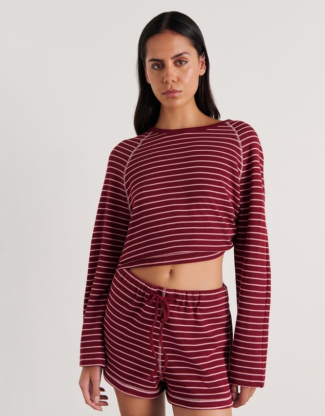 Jag - Milly Waffle Long Sleeve Tee