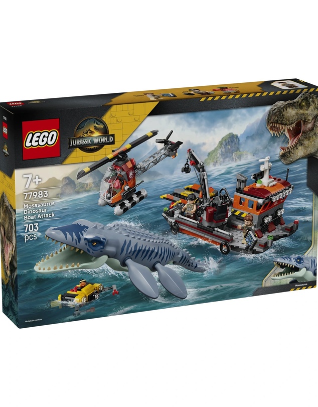 LEGO - 77983 Mosasaurus Dinosaur Boat Attack