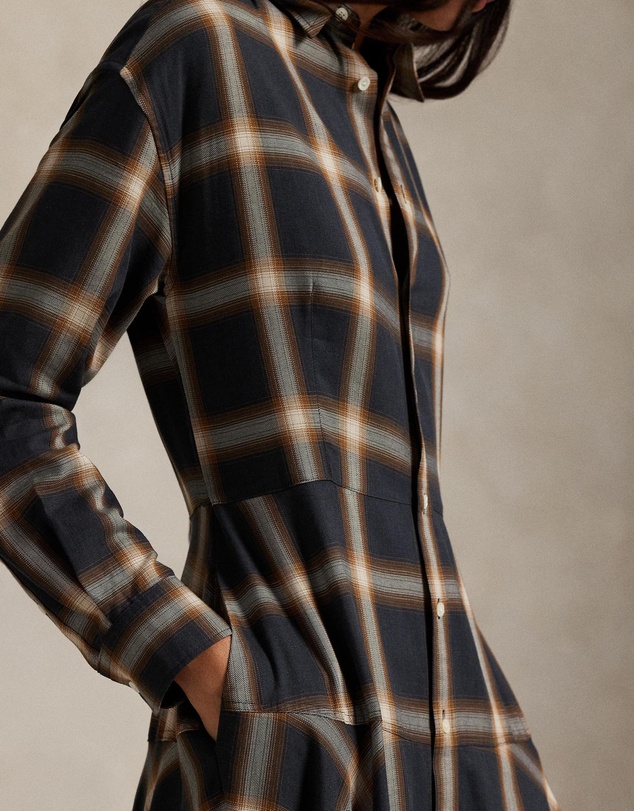 Polo Ralph Lauren - Plaid Twill Paneled Shirtdress