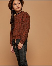 NONO - Sahara Flared Check Pants - Kids-Teens