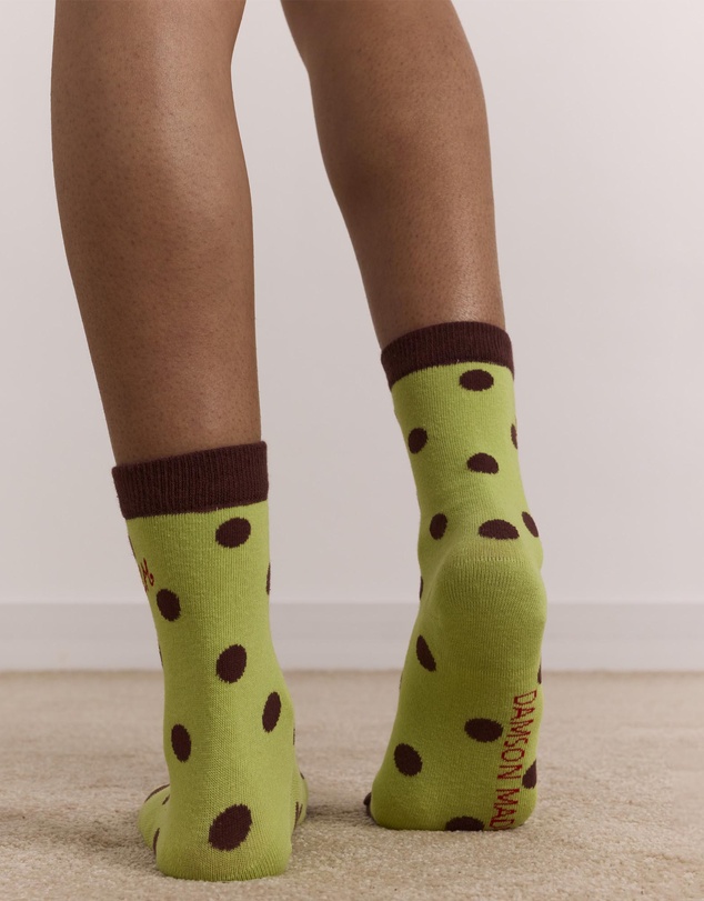 Damson Madder - Calf Length 2 Pack Socks