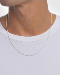 Kuzzoi - ICONIC EXCLUSIVE - Necklace Mens Cord Twisted in 925 Sterling Silver