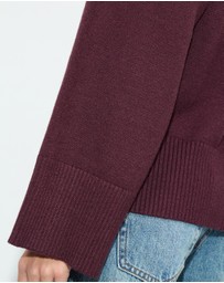 Dazie - Zara Asymmetric Knit Jumper