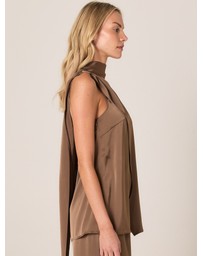 Fate + Becker - Dahlia Satin One Shoulder Top