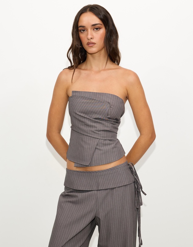 Dazie - Solace Pinstripe Bustier
