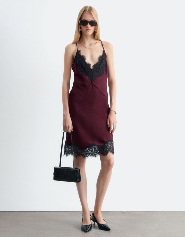 & Other Stories - Lace Trim Slip Dress