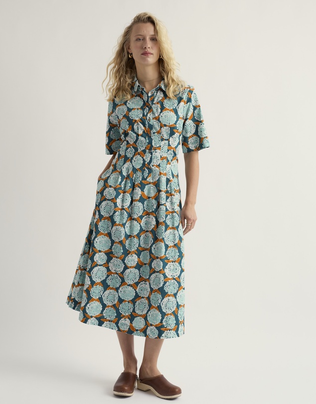 Seasalt - Seasalt Cornwall Blue Wild Liquorice Shirt Dress