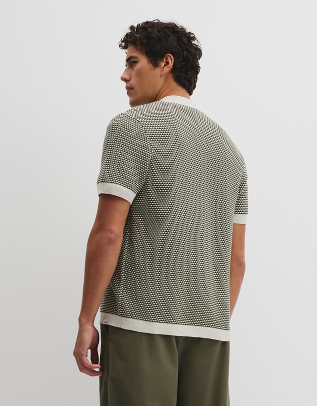 Country Road - Australian Cotton Jacquard Knit Shirt
