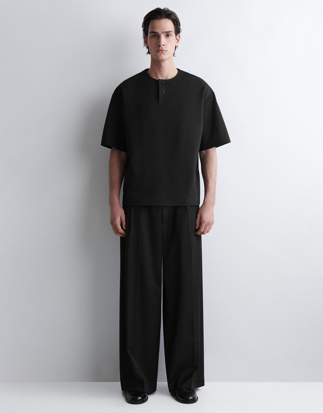 COS - Oversized Cotton-Jersey Henley