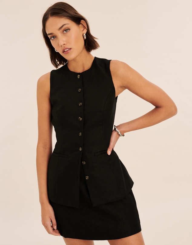 AERE - Amadi Linen Vest