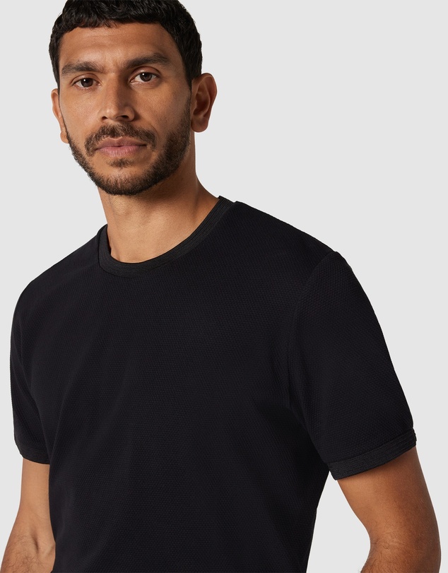 Politix - Slim Fit Jacquard Texture Tee