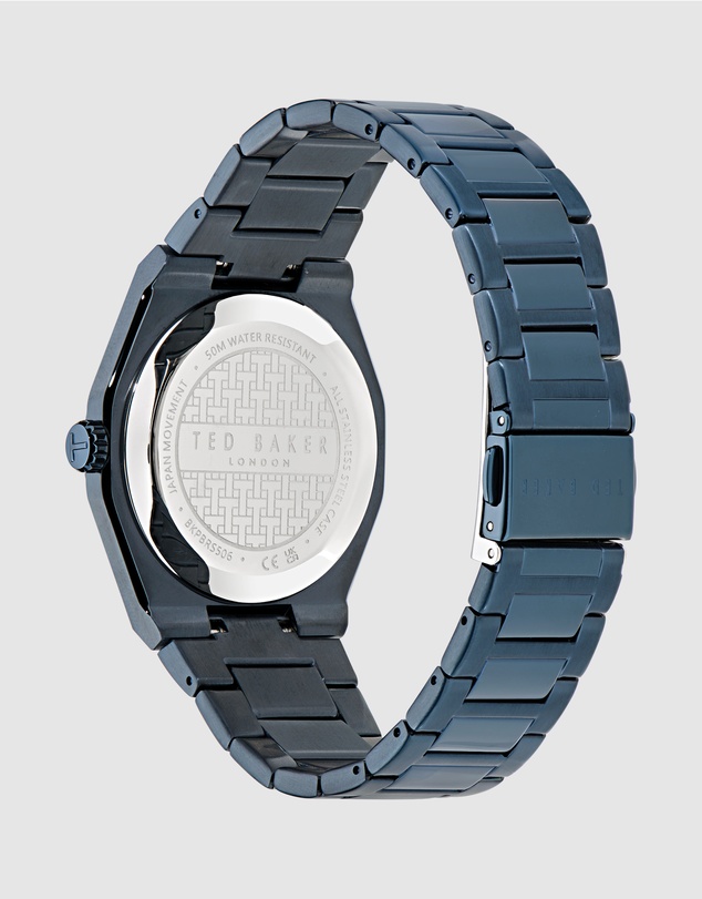 Ted Baker - Barteen IP 40mm Blue Bracelet Watch