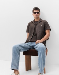 UNISON - Brushed Safari Regular Fit Shirt