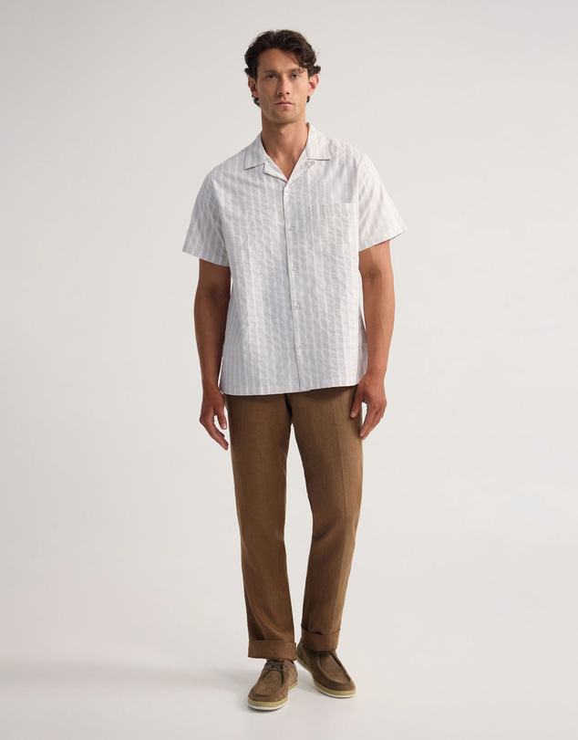 Oxford - Griffin Striped Short Sleeve Shirt