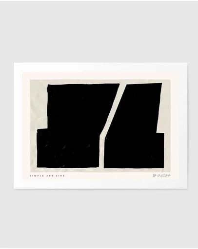Olive et Oriel - Simple Artline No33 by Treechild Art Print