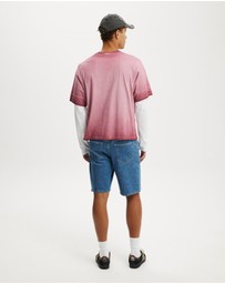 Cotton On - Loose Straight Denim Short