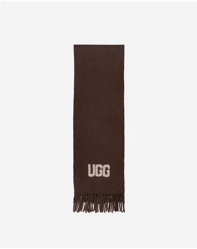 Ozwear Connection Uggs - Ugg Logo Cashmere Aus Wool Woven Scarf