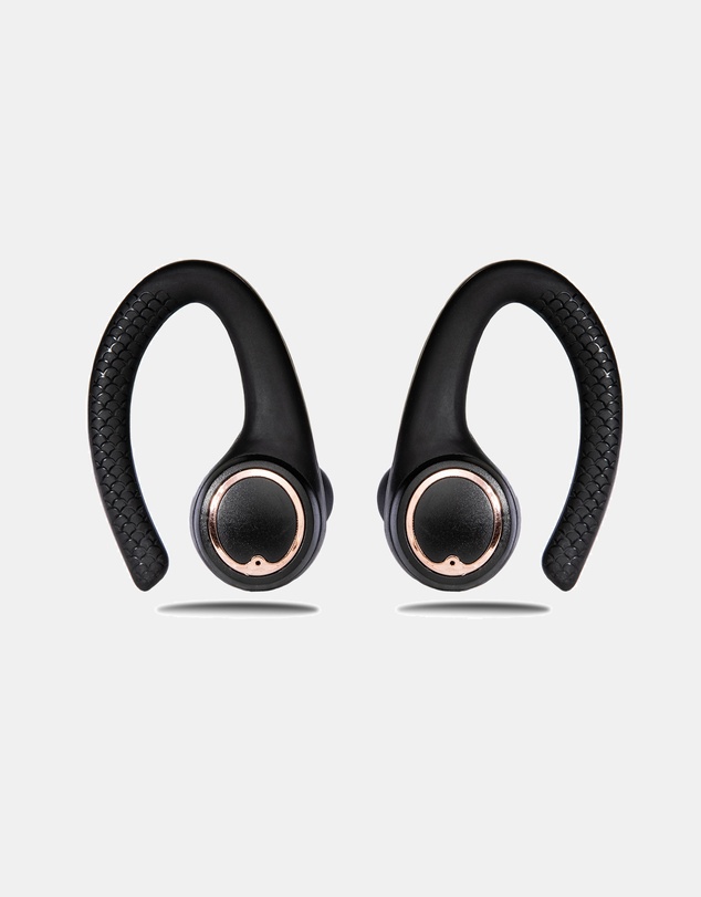 Friendie - AIR Active 2.0 Black and Rose Gold Sport Earbud (True Wireless In Ear Headphones)