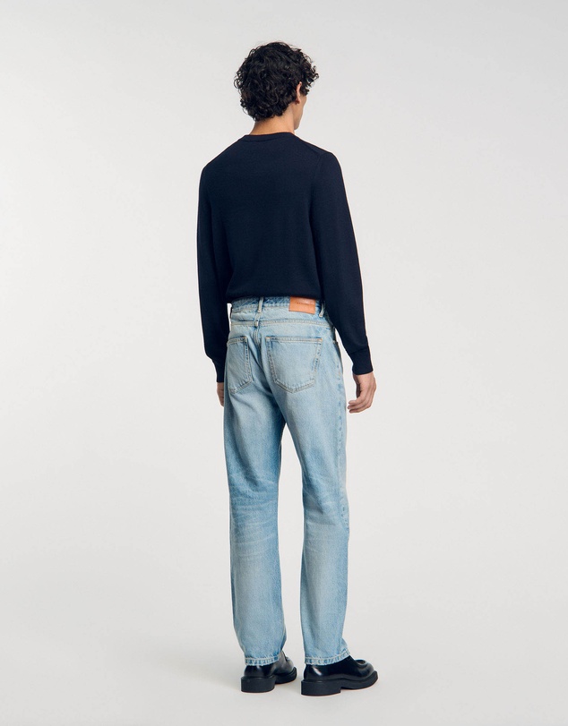 Sandro - Regular Stonewash And Whiskers Jeans