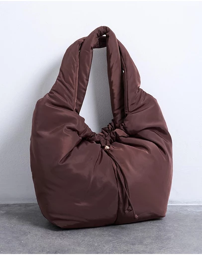 TOPSHOP - Sia Ruched Nylon Shoulder Bag
