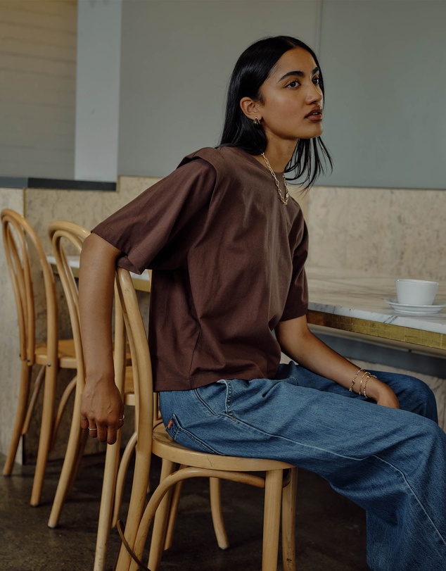 Ceres Life - Rainey Pleat Sleeve Tee