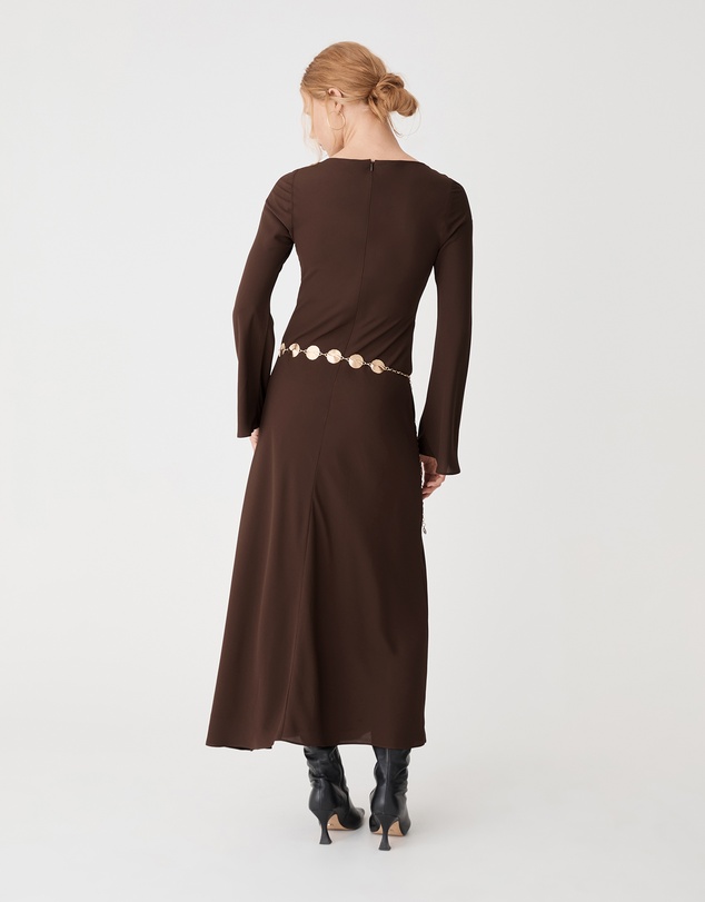Forcast - Quinn Bias Tie Waist Dress